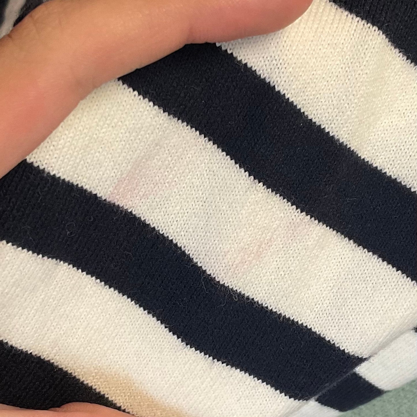 Top Long Sleeve By Talbots In Striped Pattern, Size: L