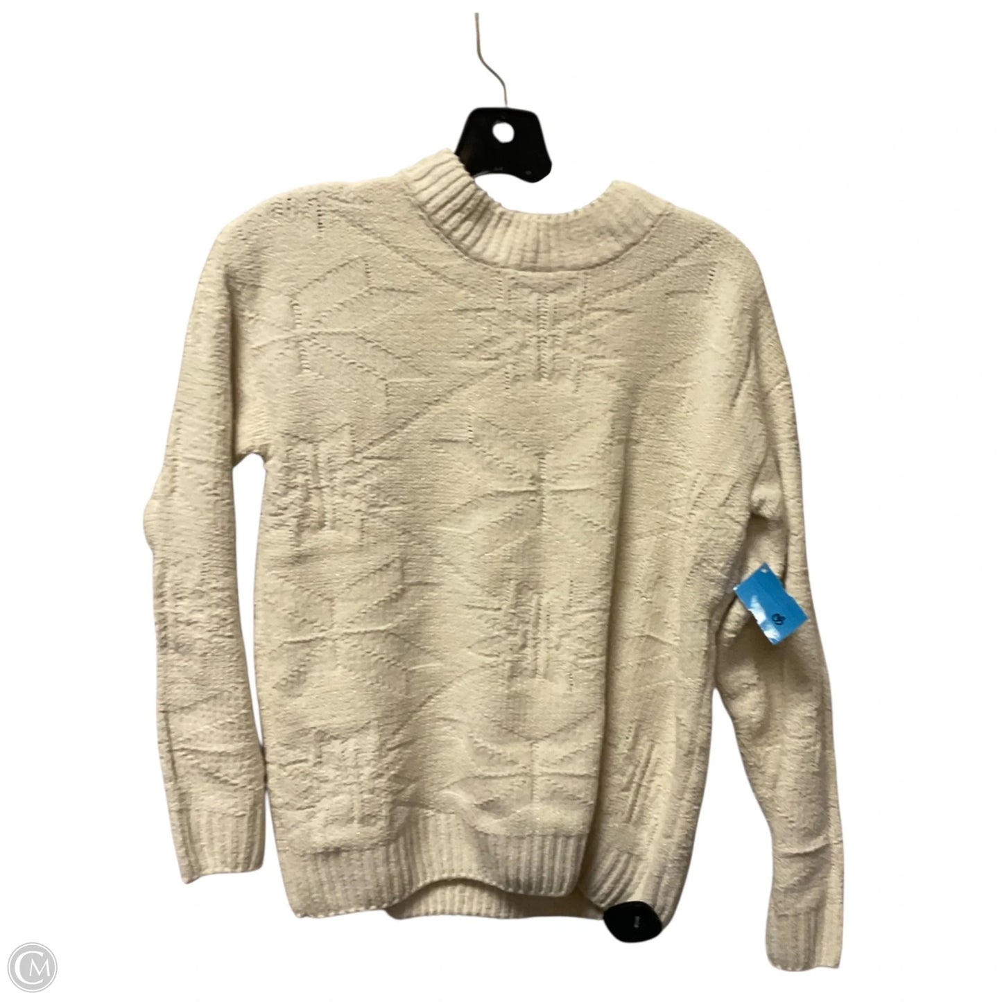 Sweater By Weatherproof In Cream, Size: S