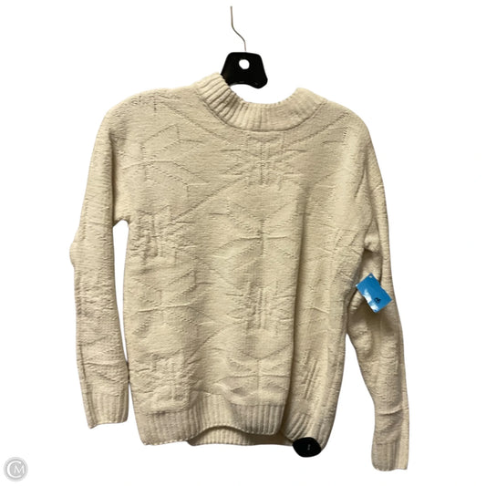 Sweater By Weatherproof In Cream, Size: S