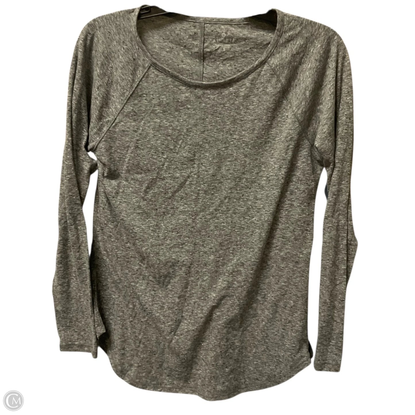 Top Long Sleeve Basic By Athleta In Grey, Size: S