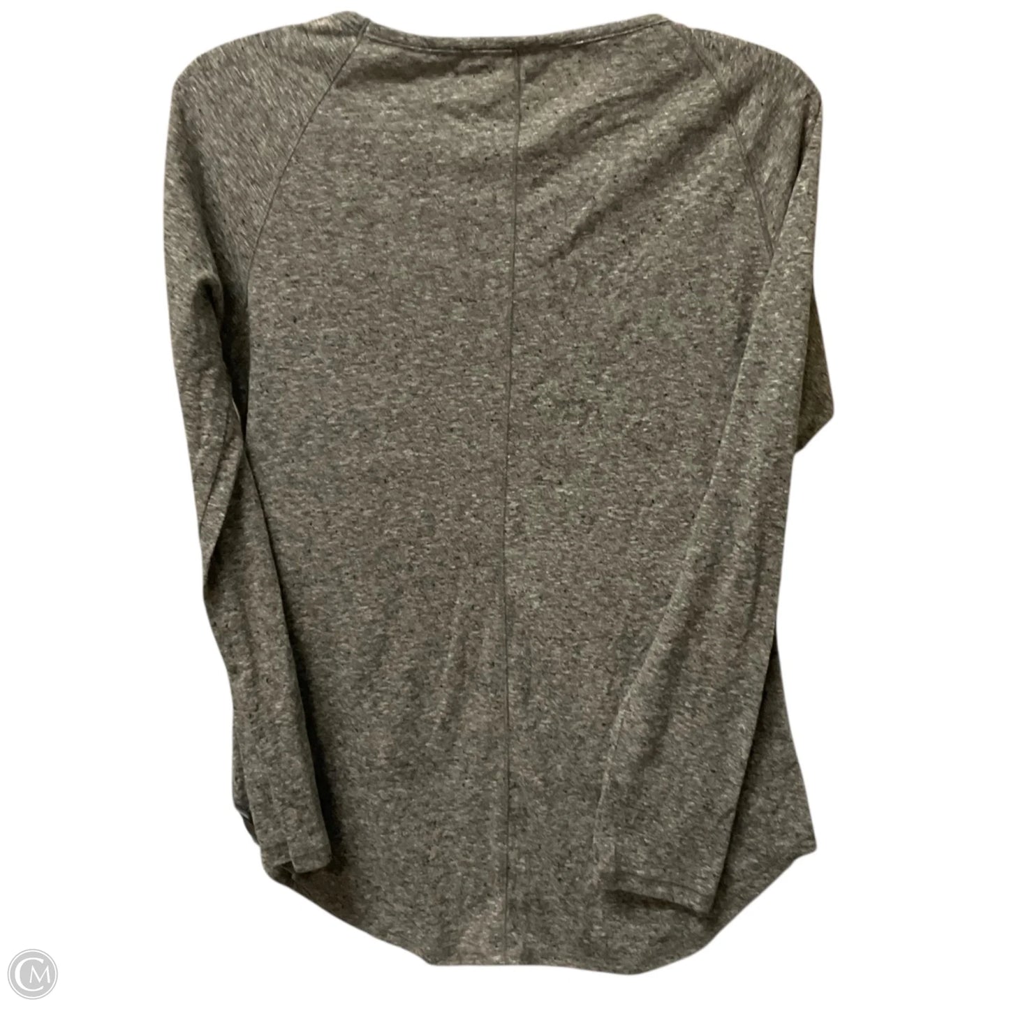 Top Long Sleeve Basic By Athleta In Grey, Size: S