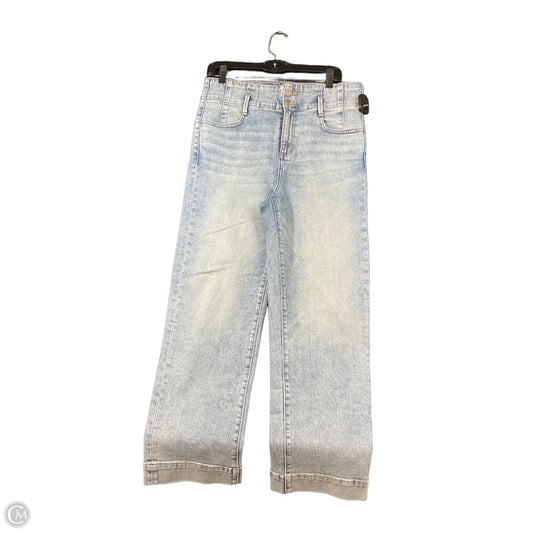 Jeans Straight By Ann Taylor In Blue Denim, Size: 8