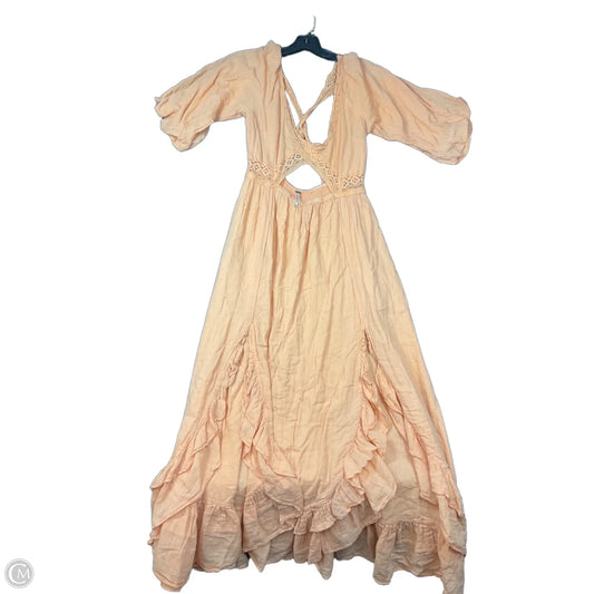 Dress Casual Maxi By Free People In Orange, Size: M