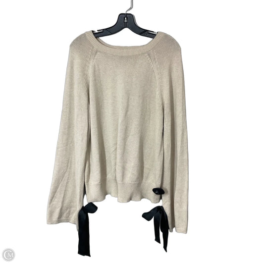 Top Long Sleeve By J. Crew In Black & Tan, Size: L