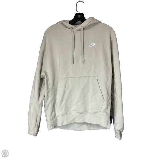 Sweatshirt Hoodie By Nike In Cream, Size: M