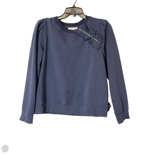 Top Long Sleeve Designer By Milly In Navy, Size: S