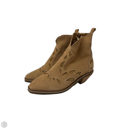 Boots Ankle Heels By Kelsi Dagger In Tan, Size: 5.5