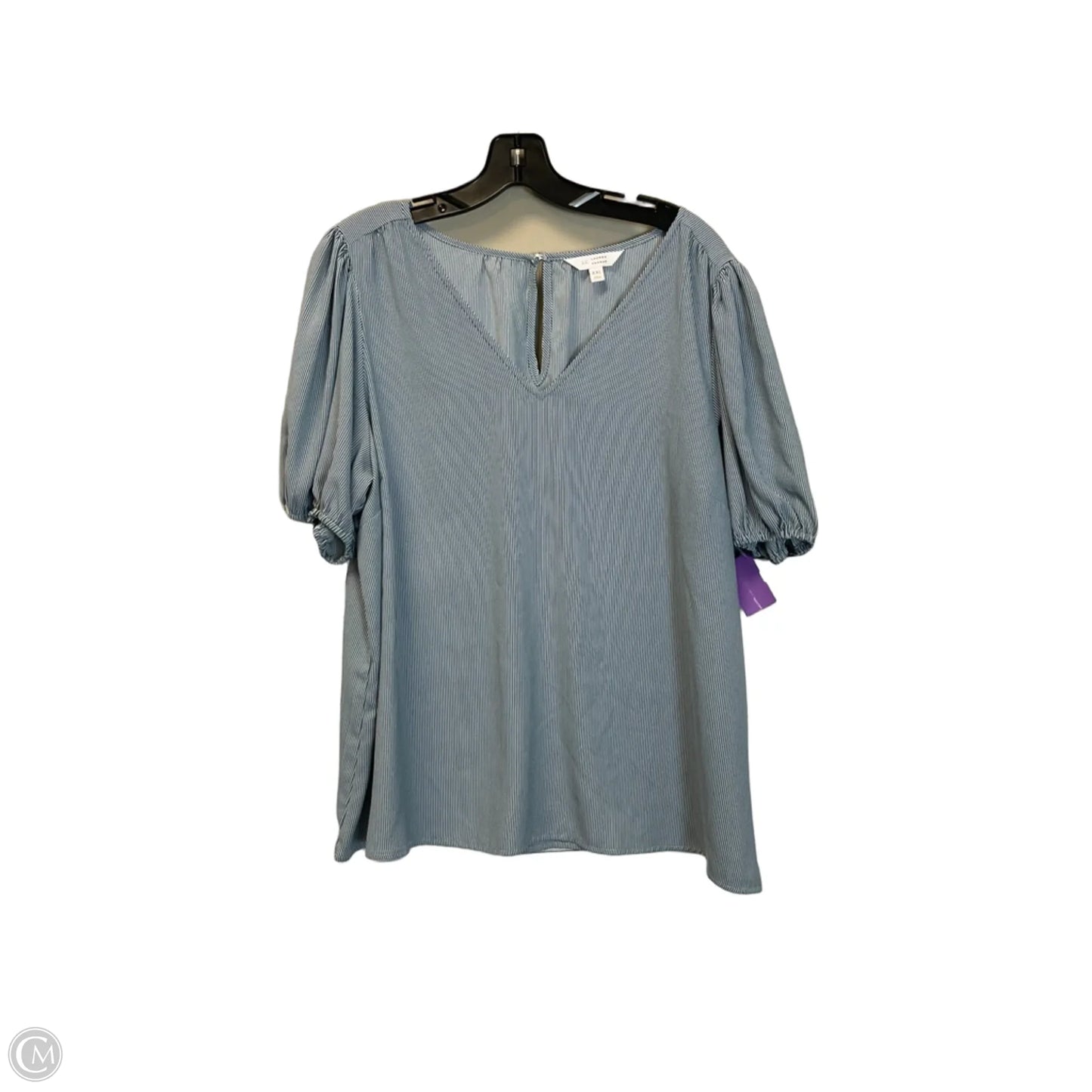 Top Short Sleeve By Lc Lauren Conrad In Striped Pattern, Size: Xxl