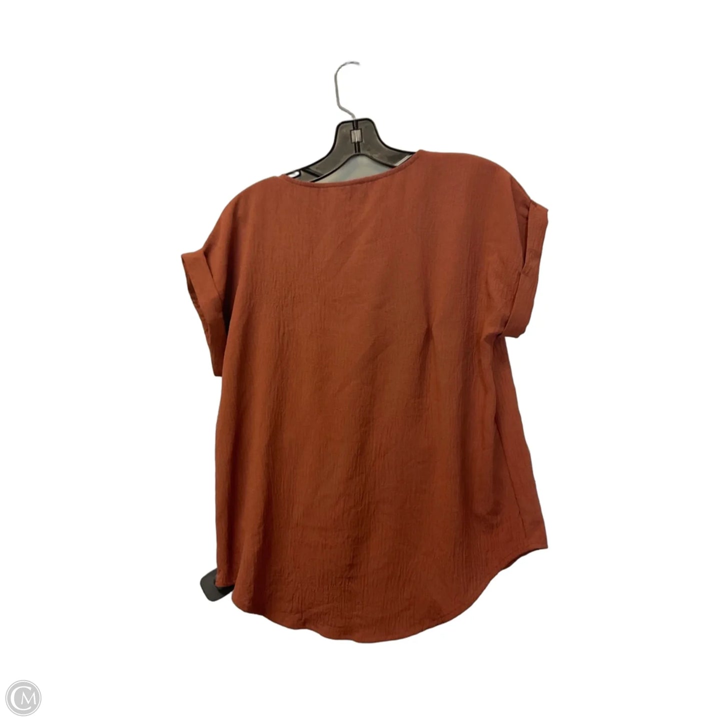 Top Short Sleeve Basic By Cme In Brown, Size: Mp