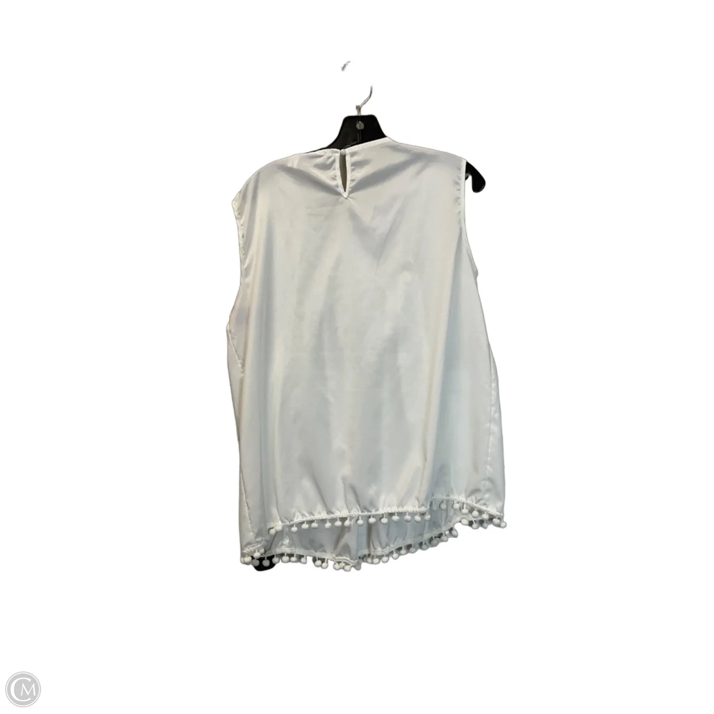 Top Sleeveless By Clothes Mentor In White, Size: Xxl