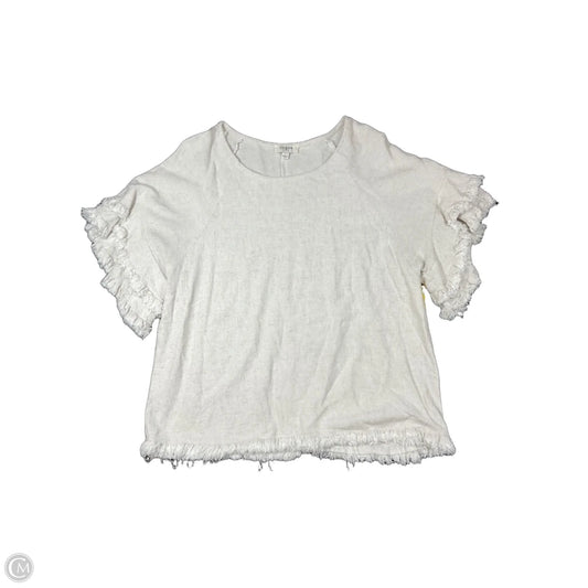 Top Short Sleeve By Umgee In Beige, Size: L