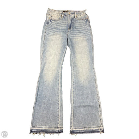 Jeans Flared By Judy Blue In Blue Denim, Size: 28