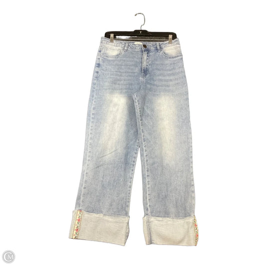 Jeans Wide Leg By Easel In Blue Denim, Size: M