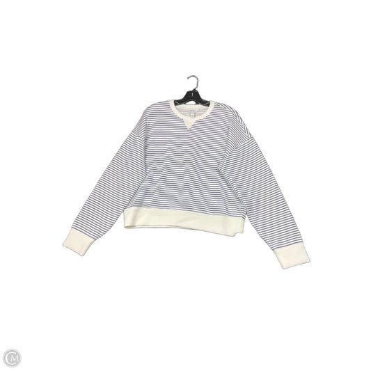 Sweatshirt Crewneck By Spanx In Striped Pattern, Size: M