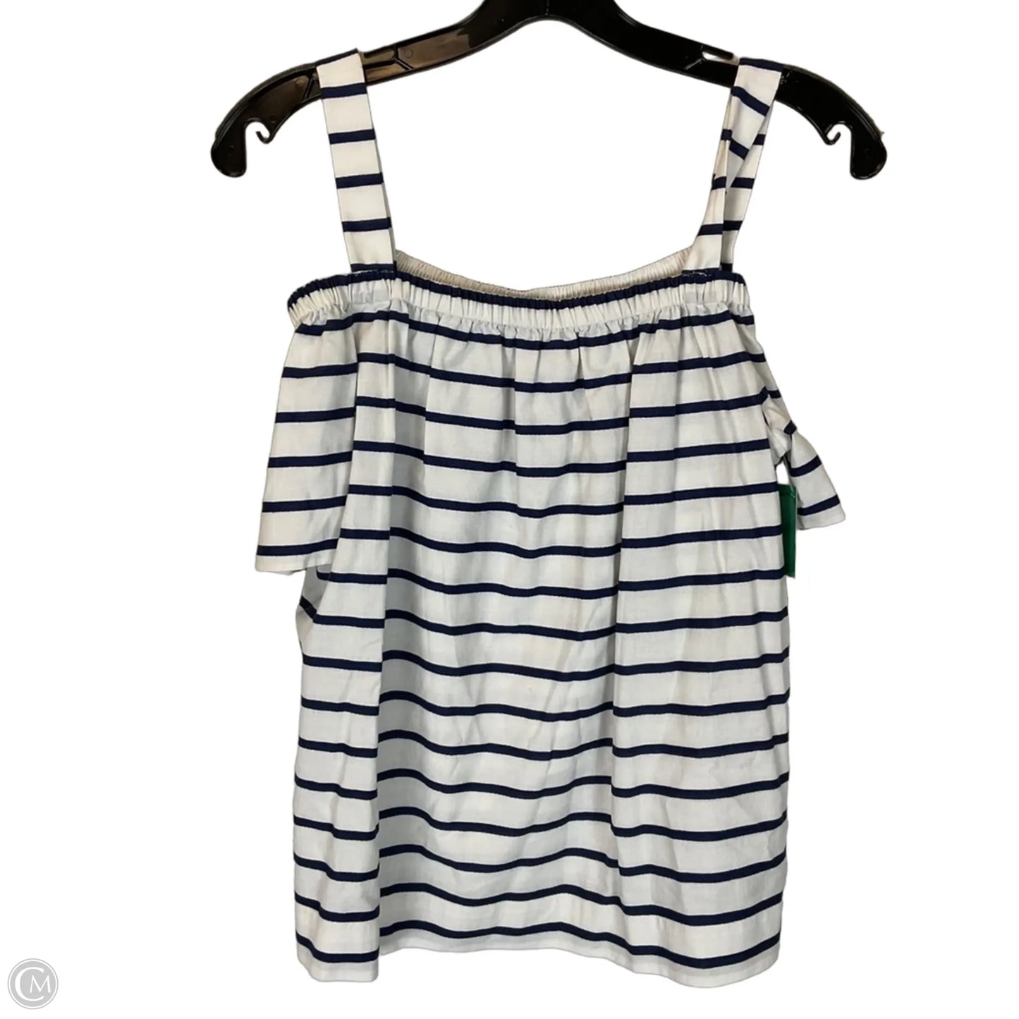 Top Short Sleeve Designer By Kate Spade In Striped Pattern, Size: Xs