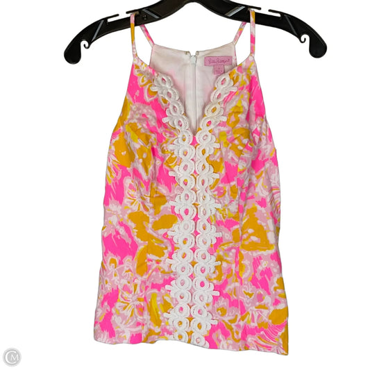 Top Sleeveless Designer By Lilly Pulitzer In Pink, Size: Xs