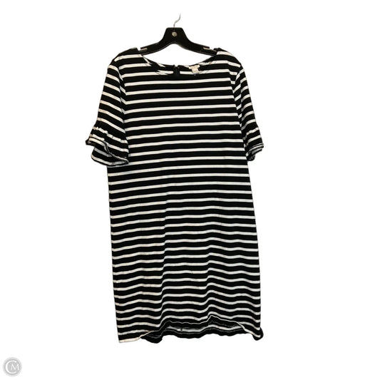 Dress Casual Midi By J. Crew In Black & White, Size: L