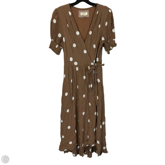 Dress Casual Maxi By Maeve In Brown, Size: L