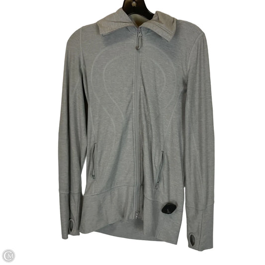 Athletic Jacket By Lululemon In Grey, Size: 6