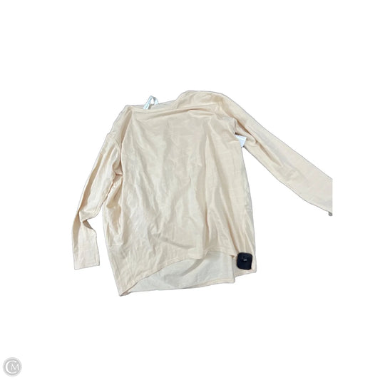 Top Long Sleeve By Lululemon In Tan, Size: 4