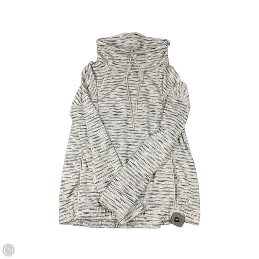 Athletic Top Long Sleeve Collar By Talbots In Grey, Size: M