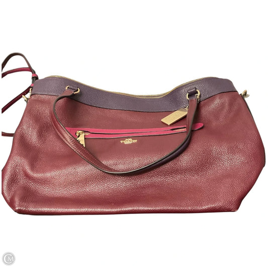 Handbag Designer By Coach, Size: Large