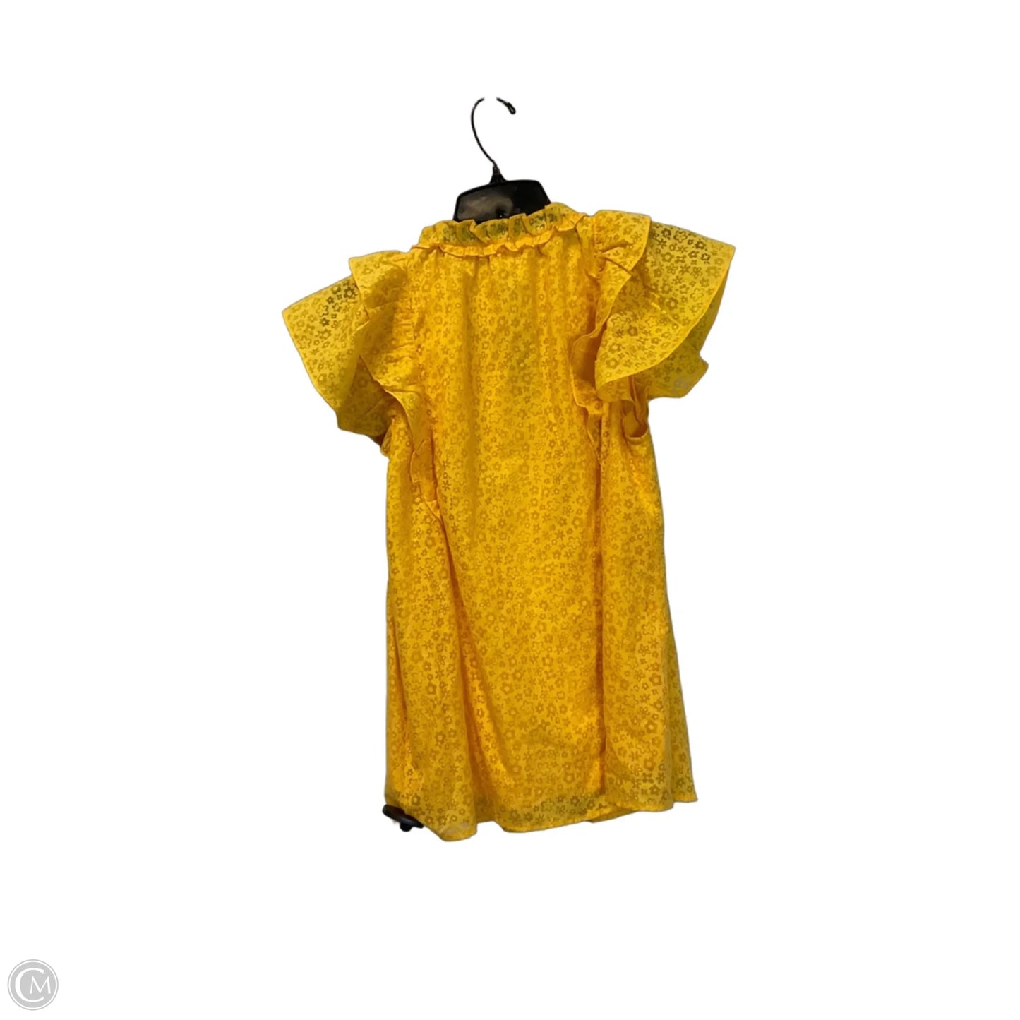 Top Short Sleeve By Entro In Yellow, Size: M