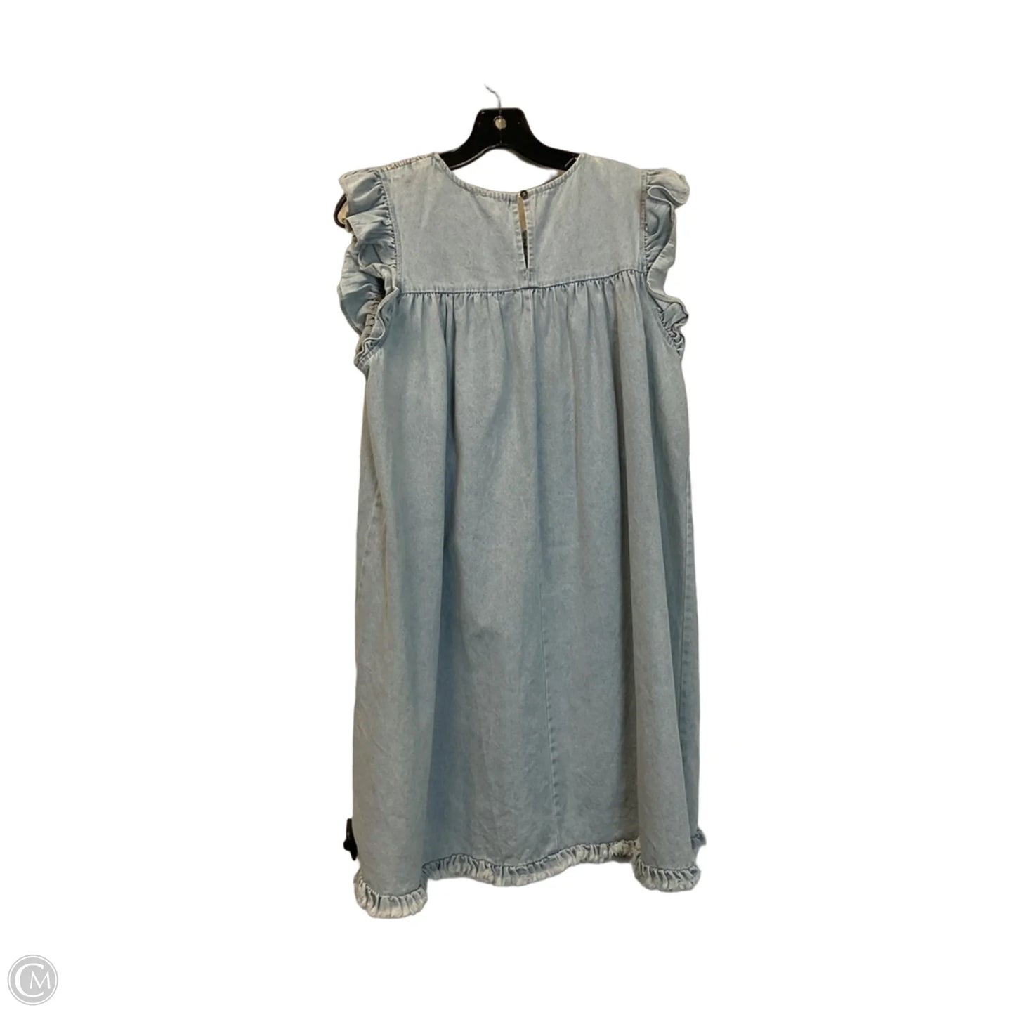 Dress Casual Short By Umgee In Blue Denim, Size: M