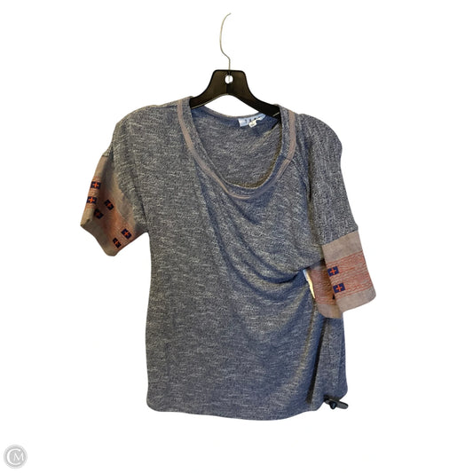 Top Short Sleeve By Thml In Blue, Size: S