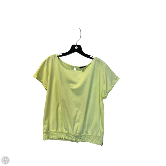 Top Short Sleeve By Ann Taylor In Yellow, Size: Xs