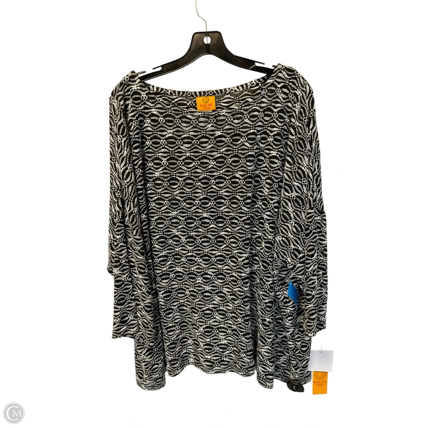 Top Long Sleeve By Ruby Rd In Black, Size: 2x