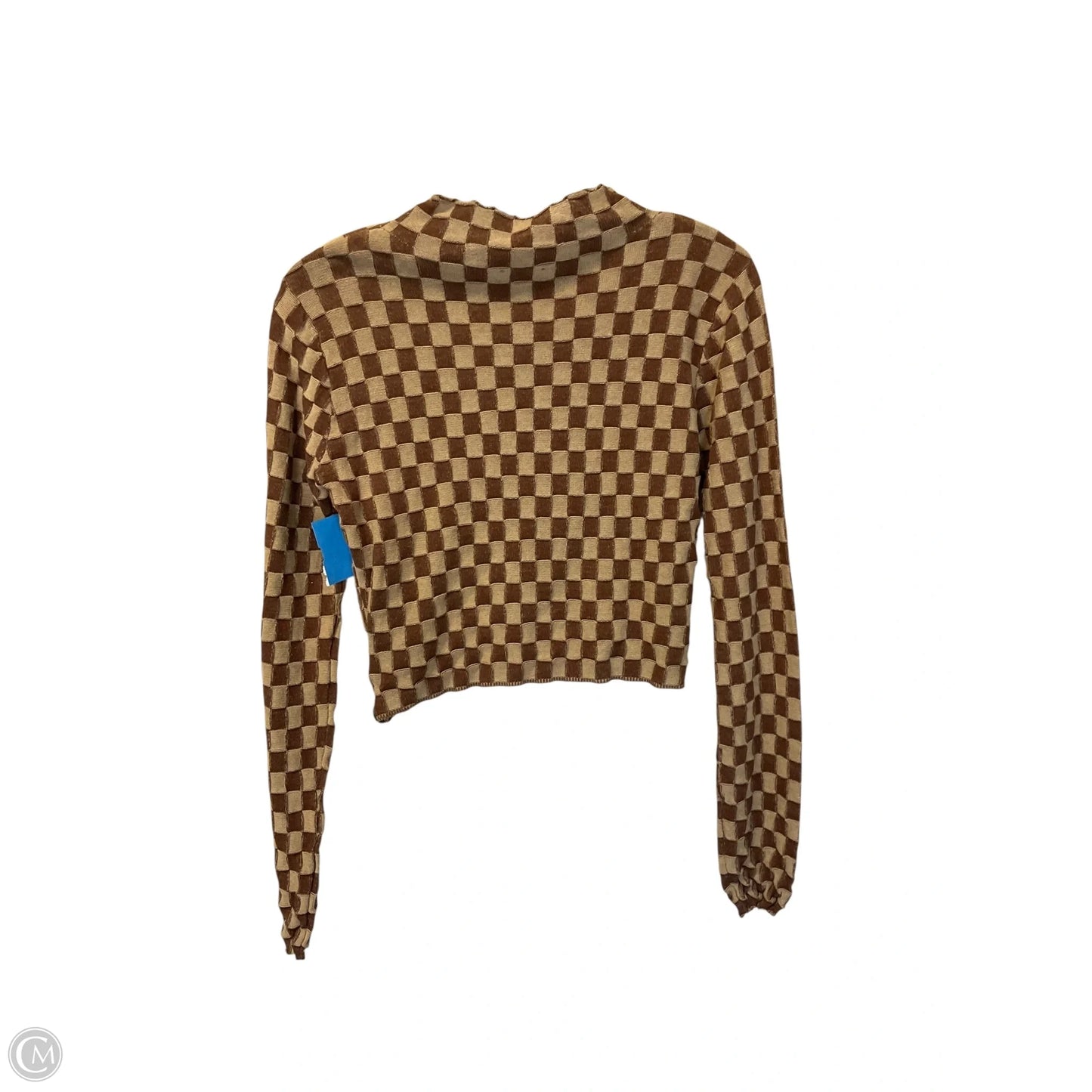 Top Long Sleeve By Astr In Tan, Size: M
