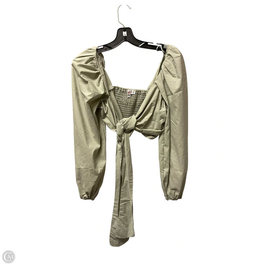 Top Long Sleeve By Mable In Green, Size: S