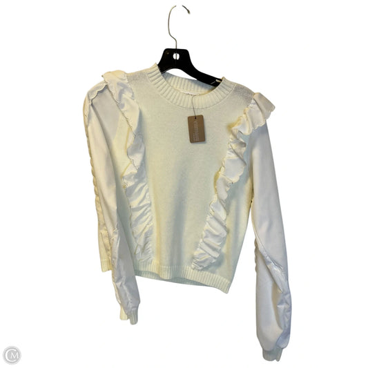 Sweater By Vestique In Cream, Size: M