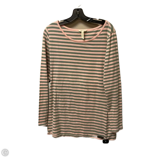 Top Long Sleeve By Matilda Jane In Striped Pattern, Size: L