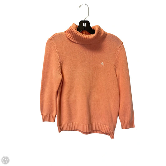 Sweater By Lauren By Ralph Lauren In Orange, Size: M