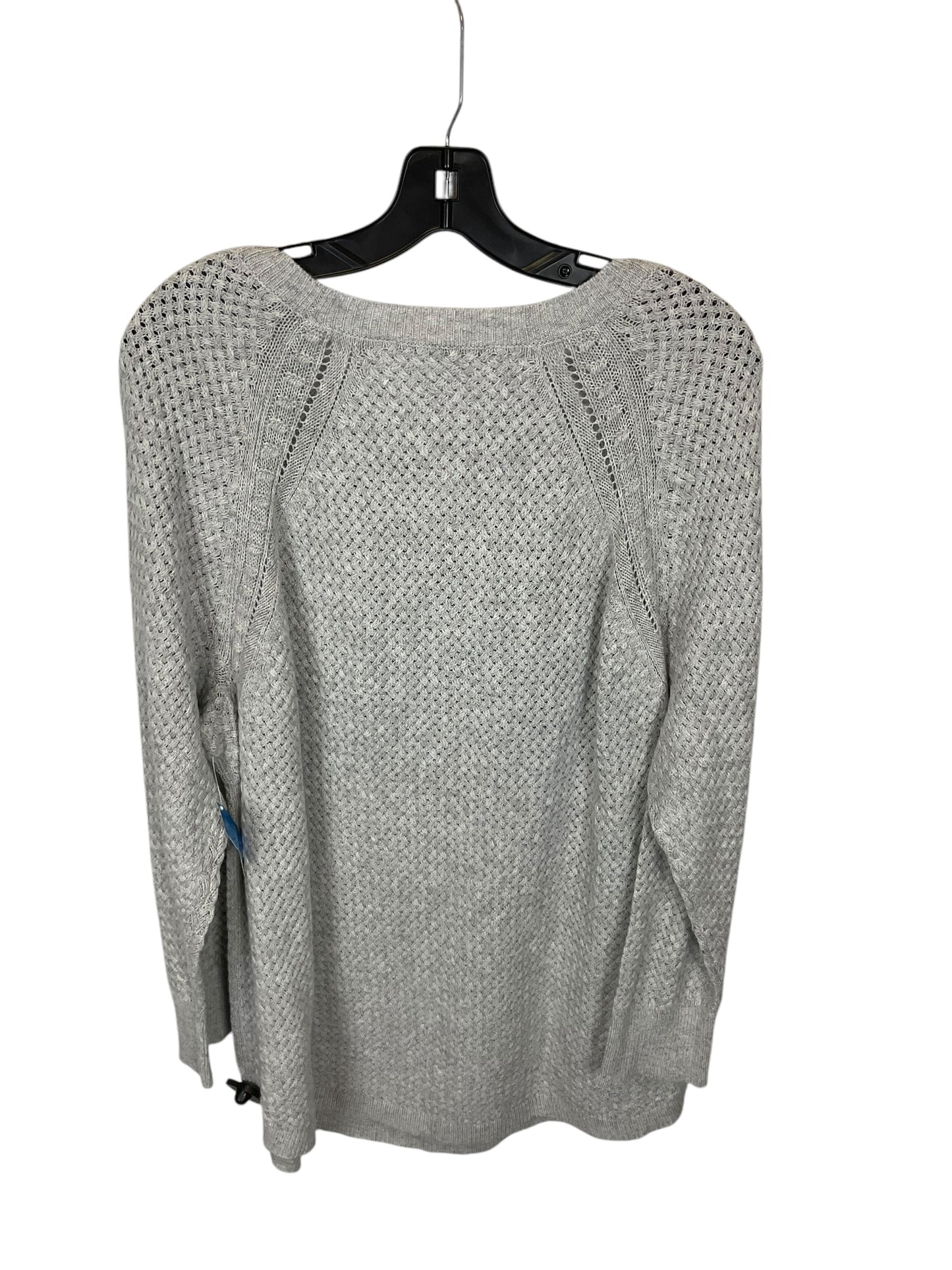 Top Long Sleeve By Loft In Grey, Size: 3x