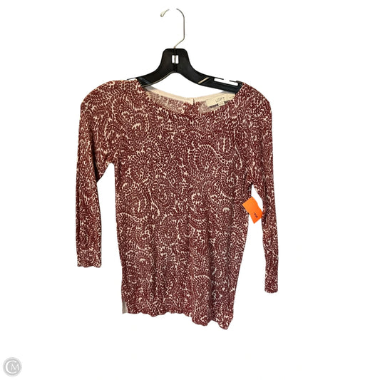 Top Long Sleeve By Loft In Red, Size: Xs