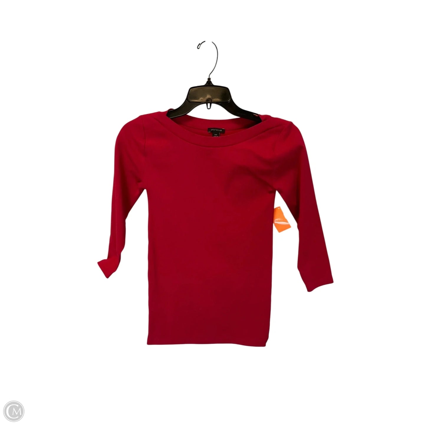 Top Long Sleeve By Ann Taylor In Red, Size: Xxs