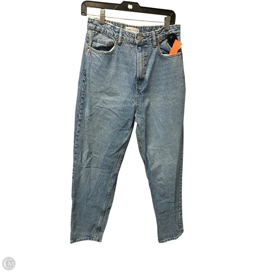 Jeans Straight By Zara In Blue Denim, Size: 8
