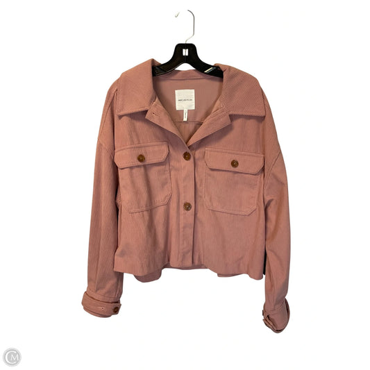 Jacket Utility By Avec Les Filles In Pink, Size: L