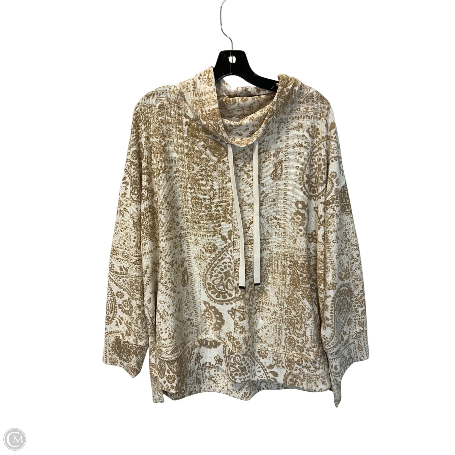 Sweatshirt Hoodie By West Bound In Brown, Size: 1x