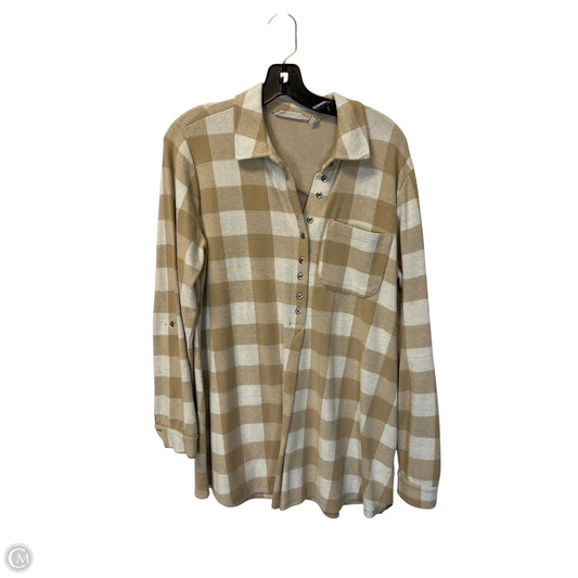 Top Long Sleeve By Soft Surroundings In Cream, Size: M