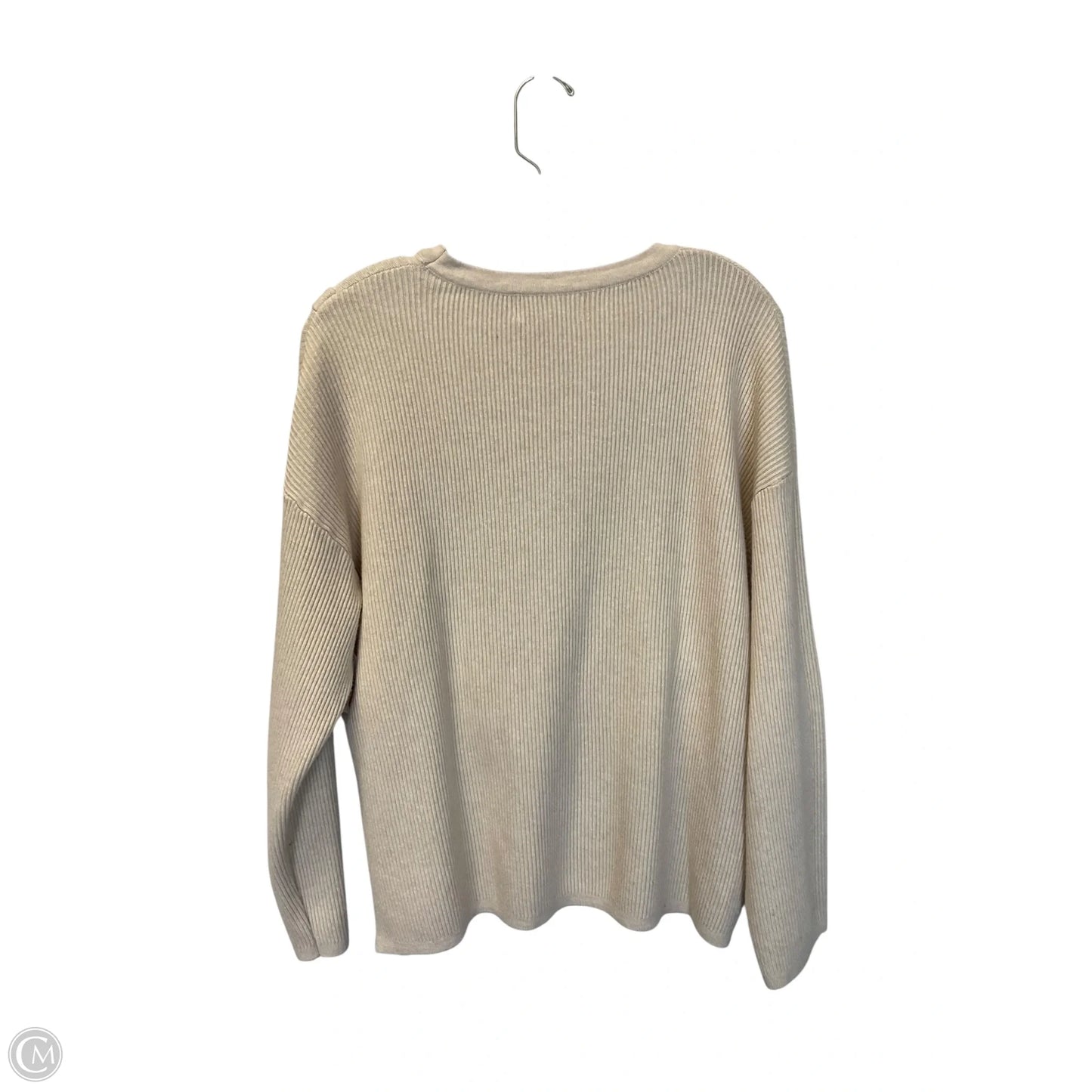 Sweater By Clothes Mentor In Cream, Size: M