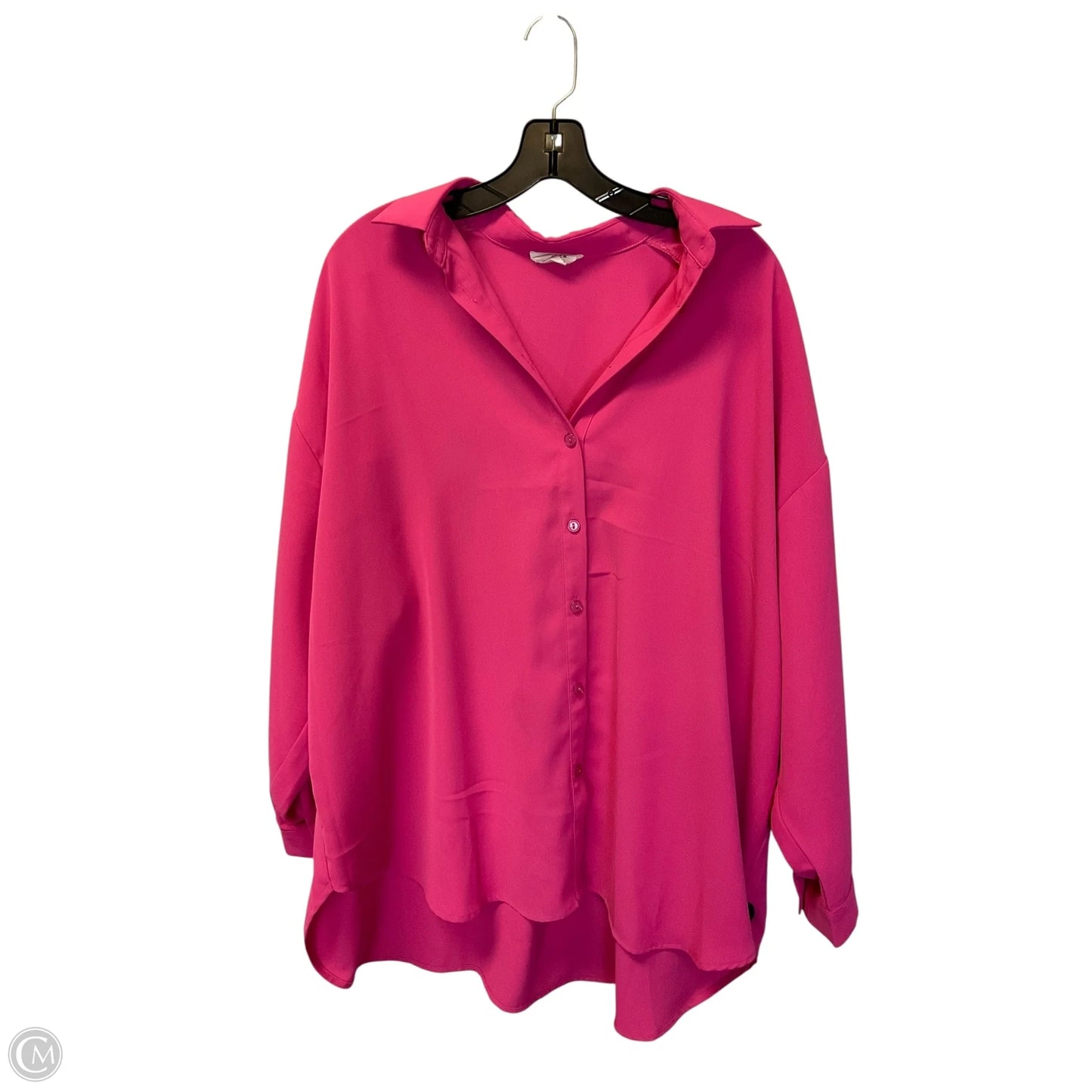 Top Long Sleeve By Andree By Unit In Pink, Size: S