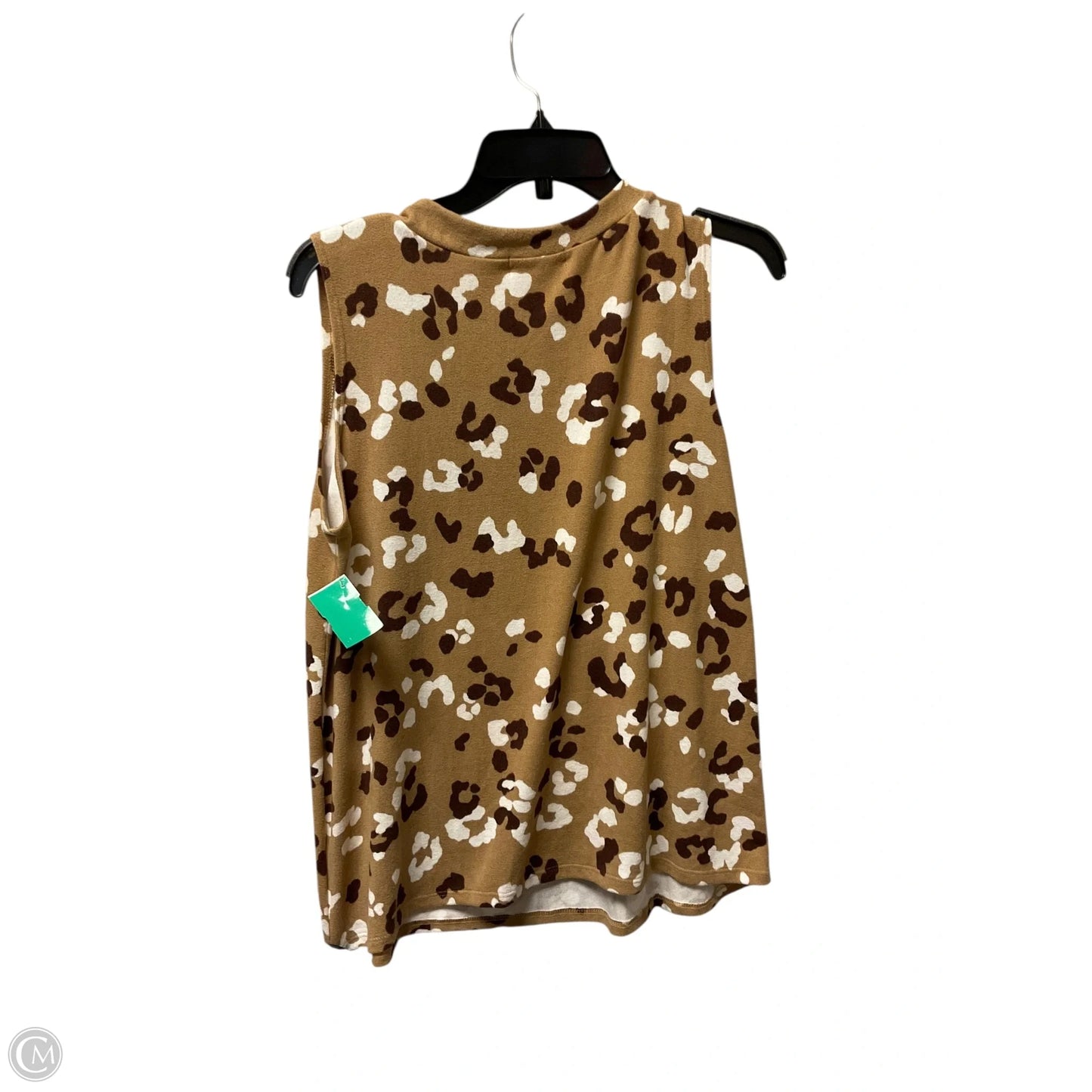 Top Sleeveless By Clothes Mentor In Animal Print, Size: L