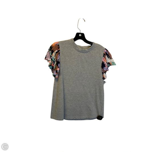 Top Short Sleeve By Thml In Grey, Size: Xs