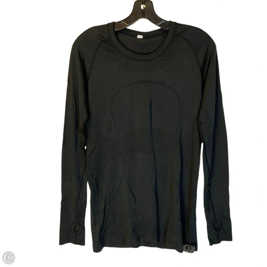 Athletic Top Long Sleeve Crewneck By Lululemon In Black, Size: L
