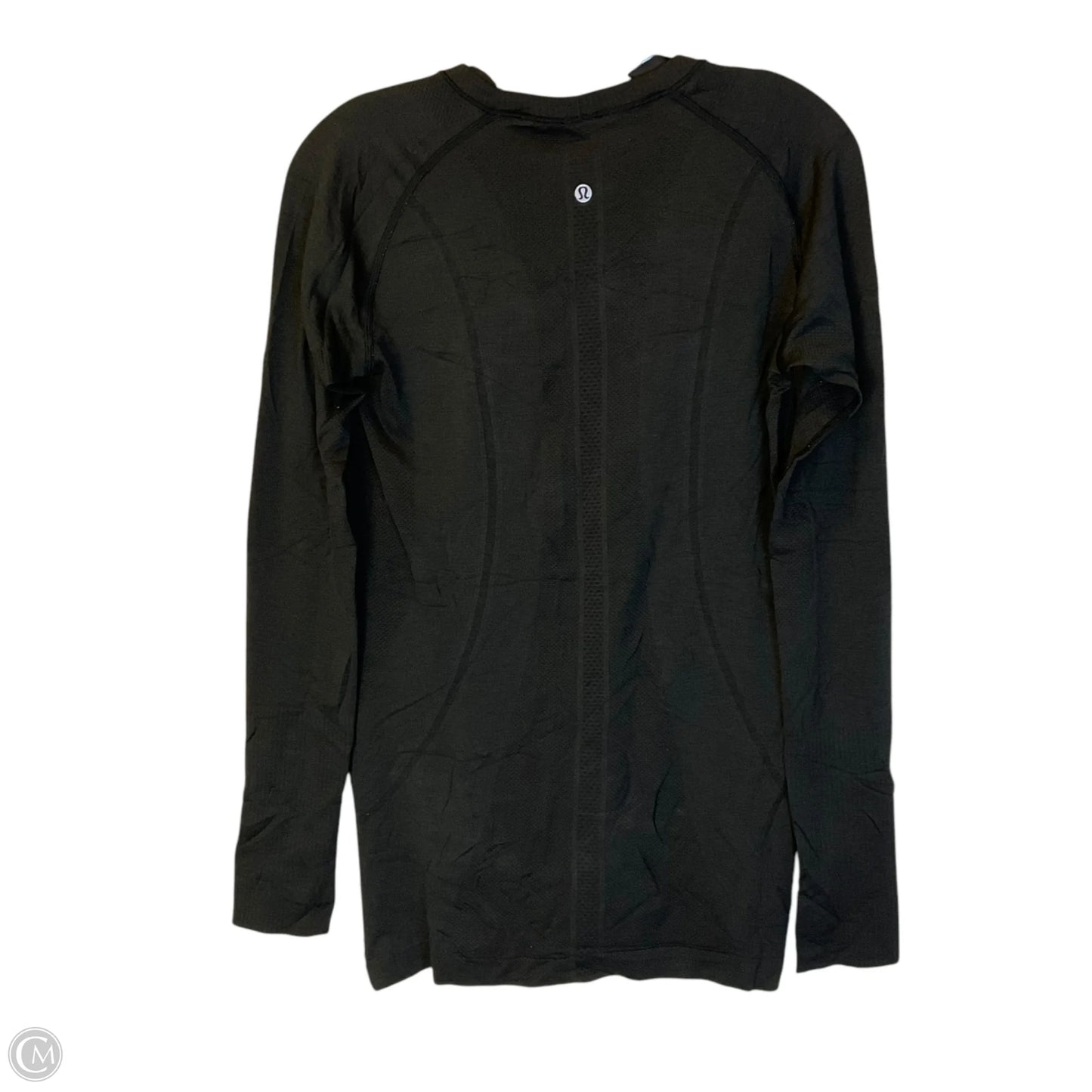 Athletic Top Long Sleeve Crewneck By Lululemon In Black, Size: L