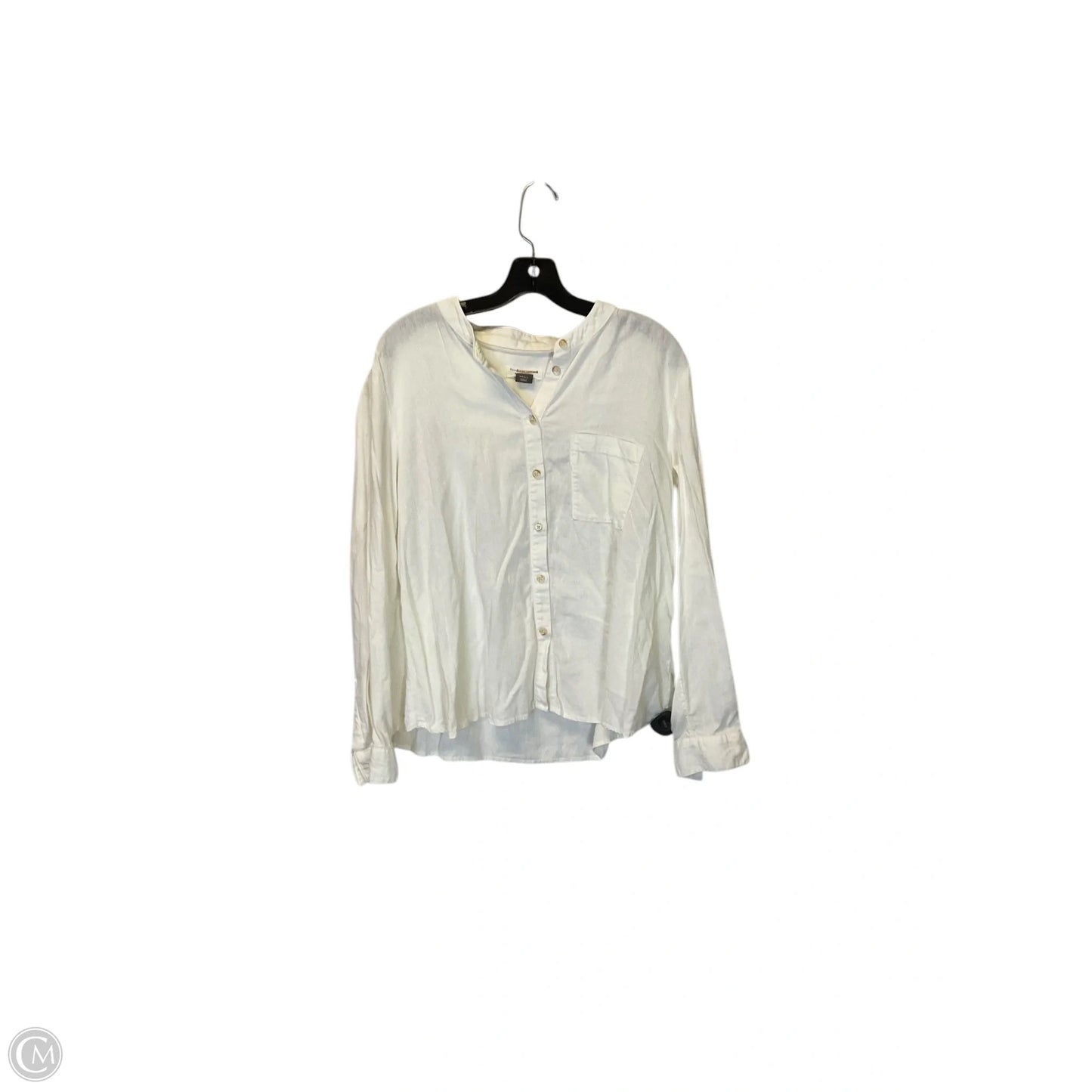 Top Long Sleeve By Anthropologie In White, Size: S